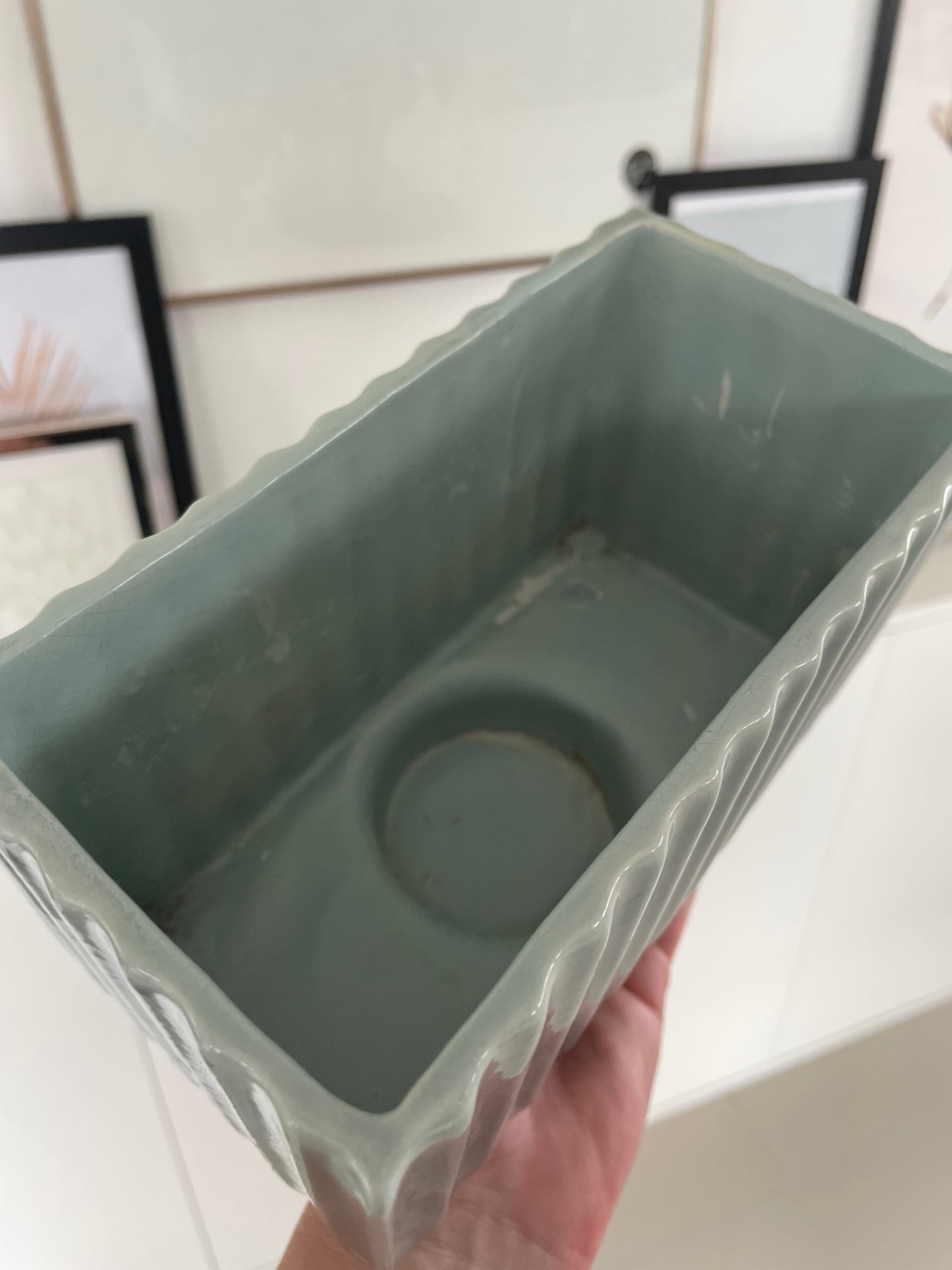 UNC Vase i blågrønn keramikk Jade