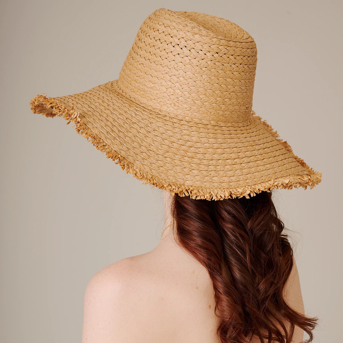 Frayed Straw Floppy Sun hat *1 igjen*
