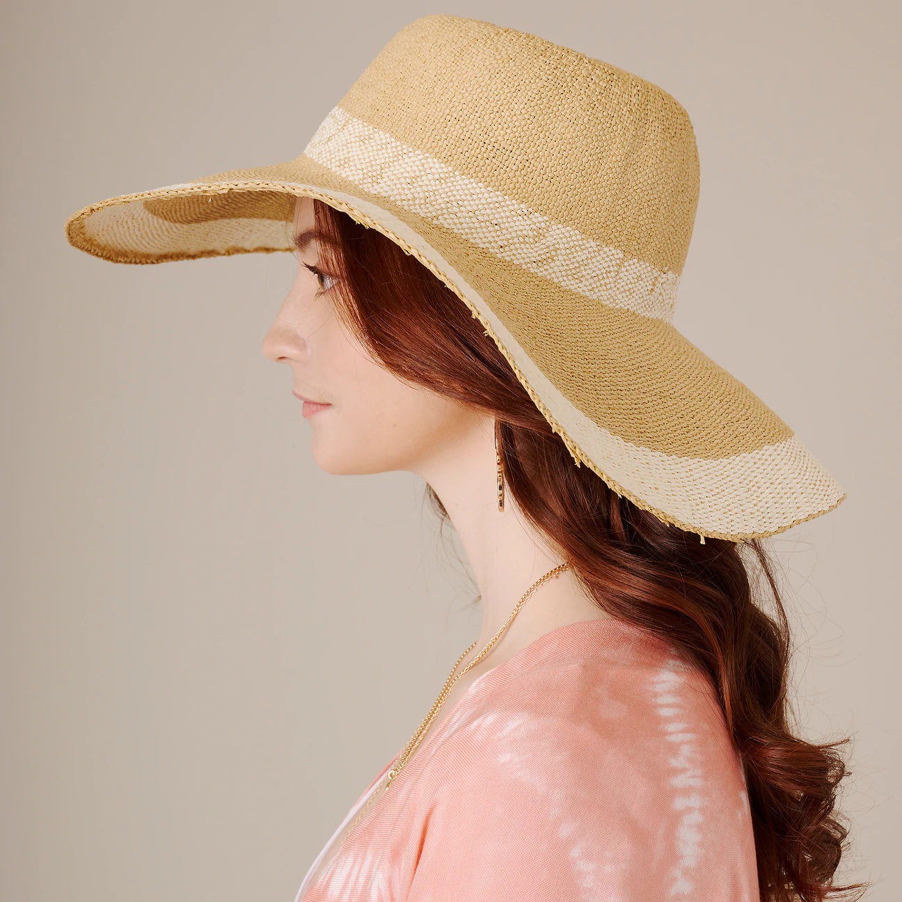 Two Tone Floppy Sun Hat