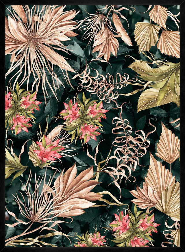 Maximalism Leaves Print 30 x 40 cm