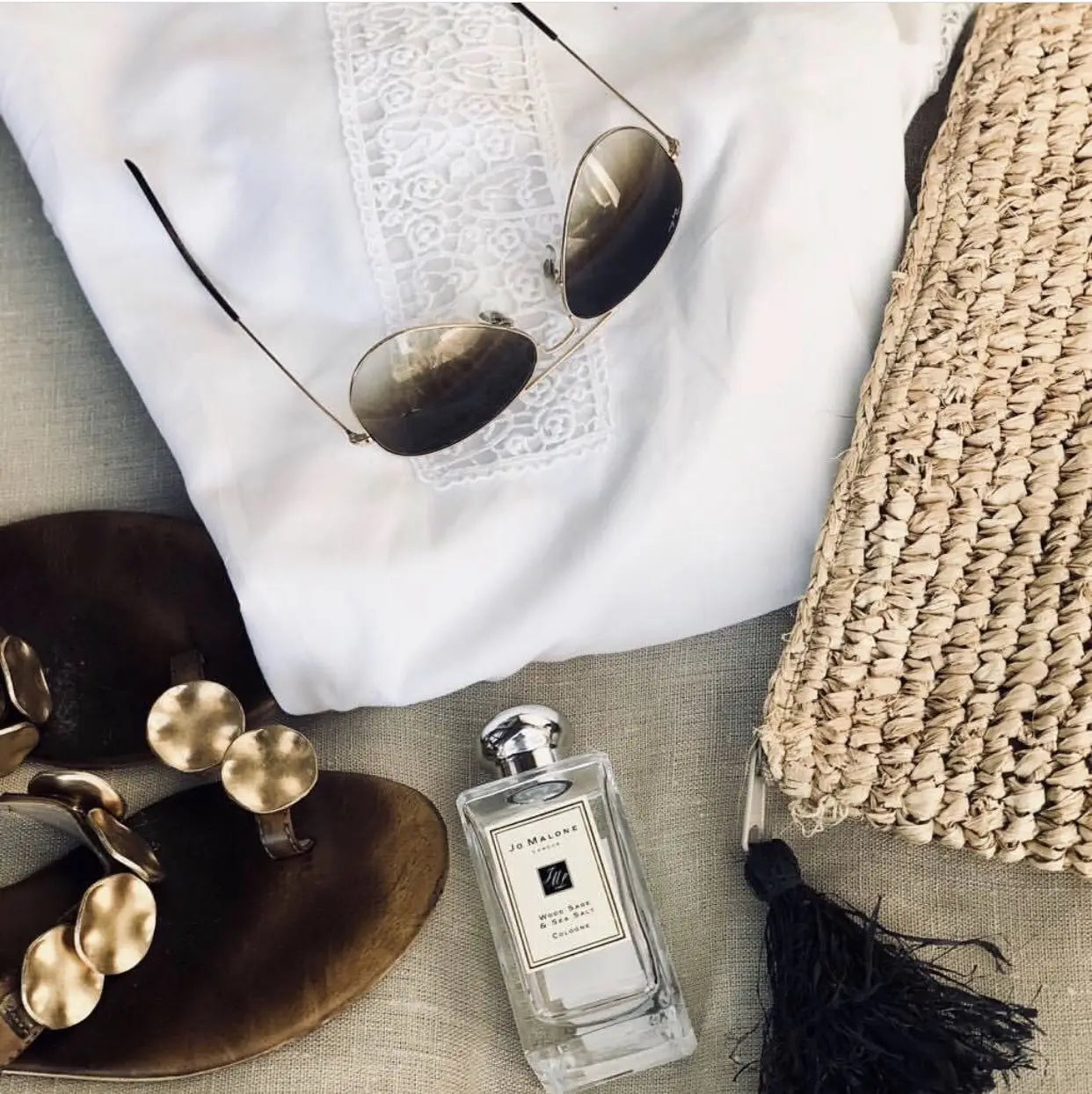 Raffia Clutch with zipper - Natural Black - Small