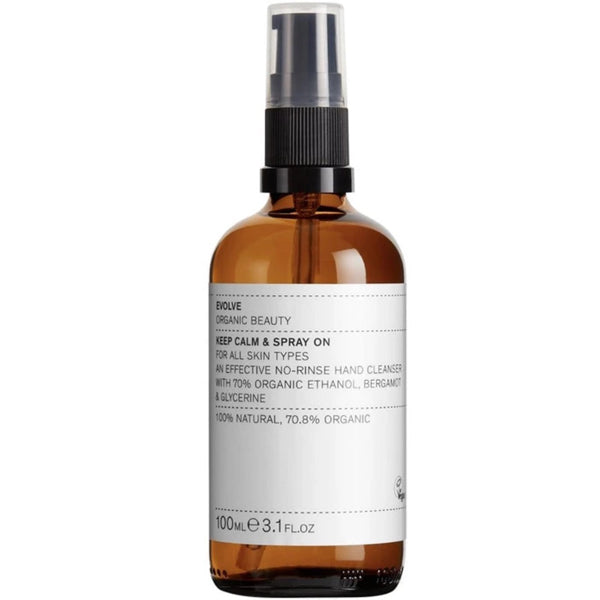 EVOLVE Keep Calm & Spray on Organic Hand Sanitizer 100 ml